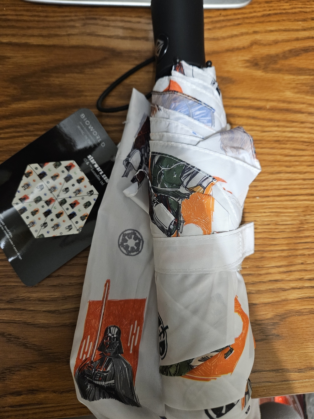 Star Wars Character Compact Umbrella, New With Tags